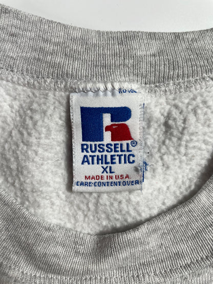 90's RUSSELL x KANSAS Made in USA Size XL Vintage College Sweat shirt / E4385S