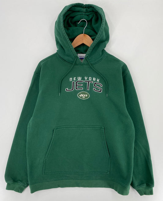 Vintage NEW YORK JETS Size M NFL Hoodie Sweat-Shirt / E3377S