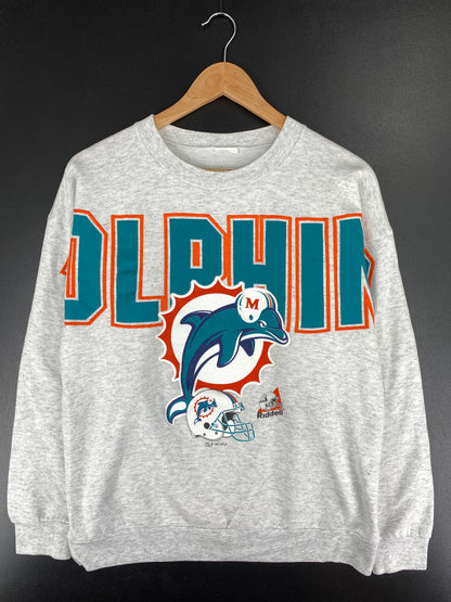 1997 MIAMI DOLPHINS Size No tag (Approx.M-L) Vintage NFL Sweat - Shirt/ A5978
