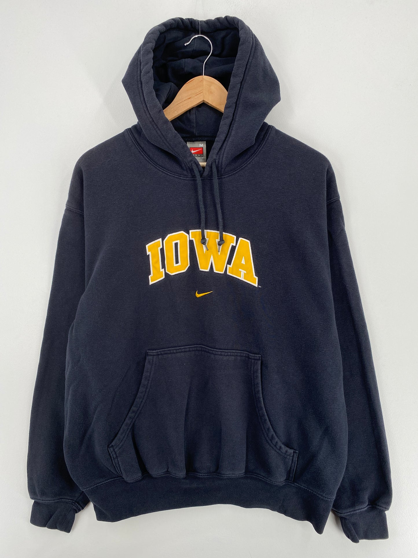 00' NIKE IOWA Size M Vintage College Hoodie Sweat-shirt / A5470