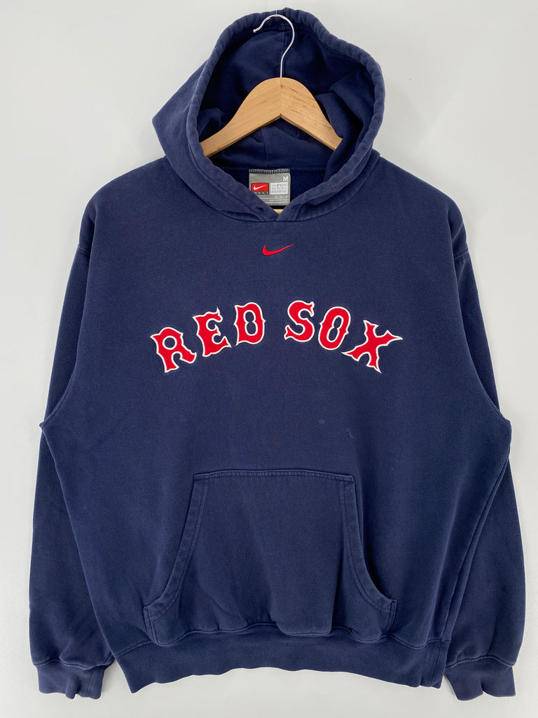 00' NIKE BOSTON RED SOX Size M Vintage MLB Hoodie Sweat-Shirts