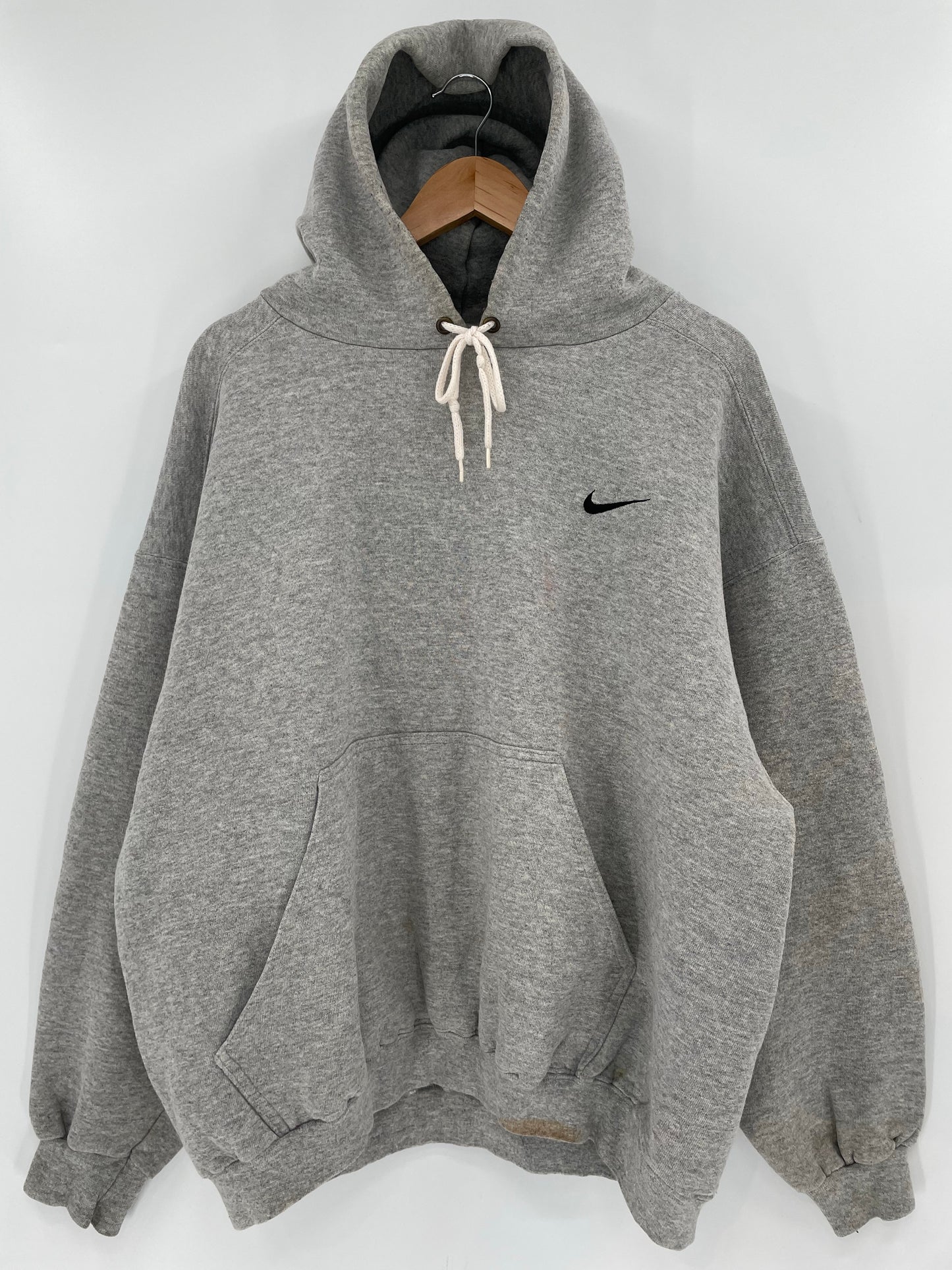 90’s NIKE MINI SWOOSH Made in USA Size L Vintage Hoodie Sweat-Shirt / K6277