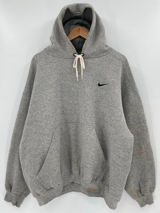 90’s NIKE MINI SWOOSH Made in USA Size L Vintage Hoodie Sweat-Shirt / K6277