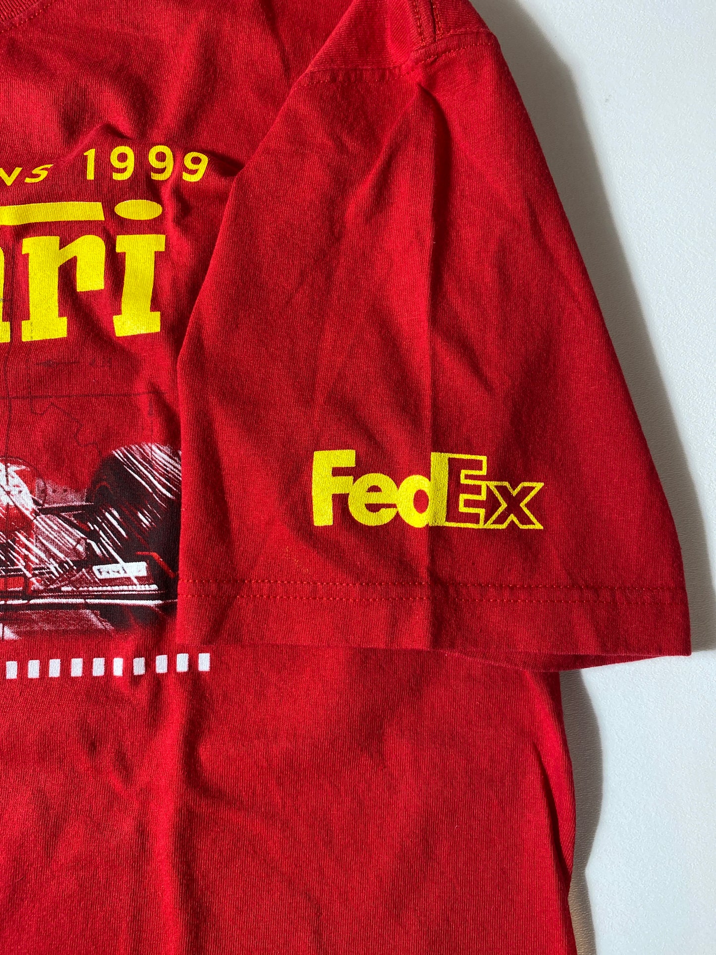 1999 FERRARI WORLD CHAMPION Made in USA Size XL Vintage Racing T-shirt / K3278