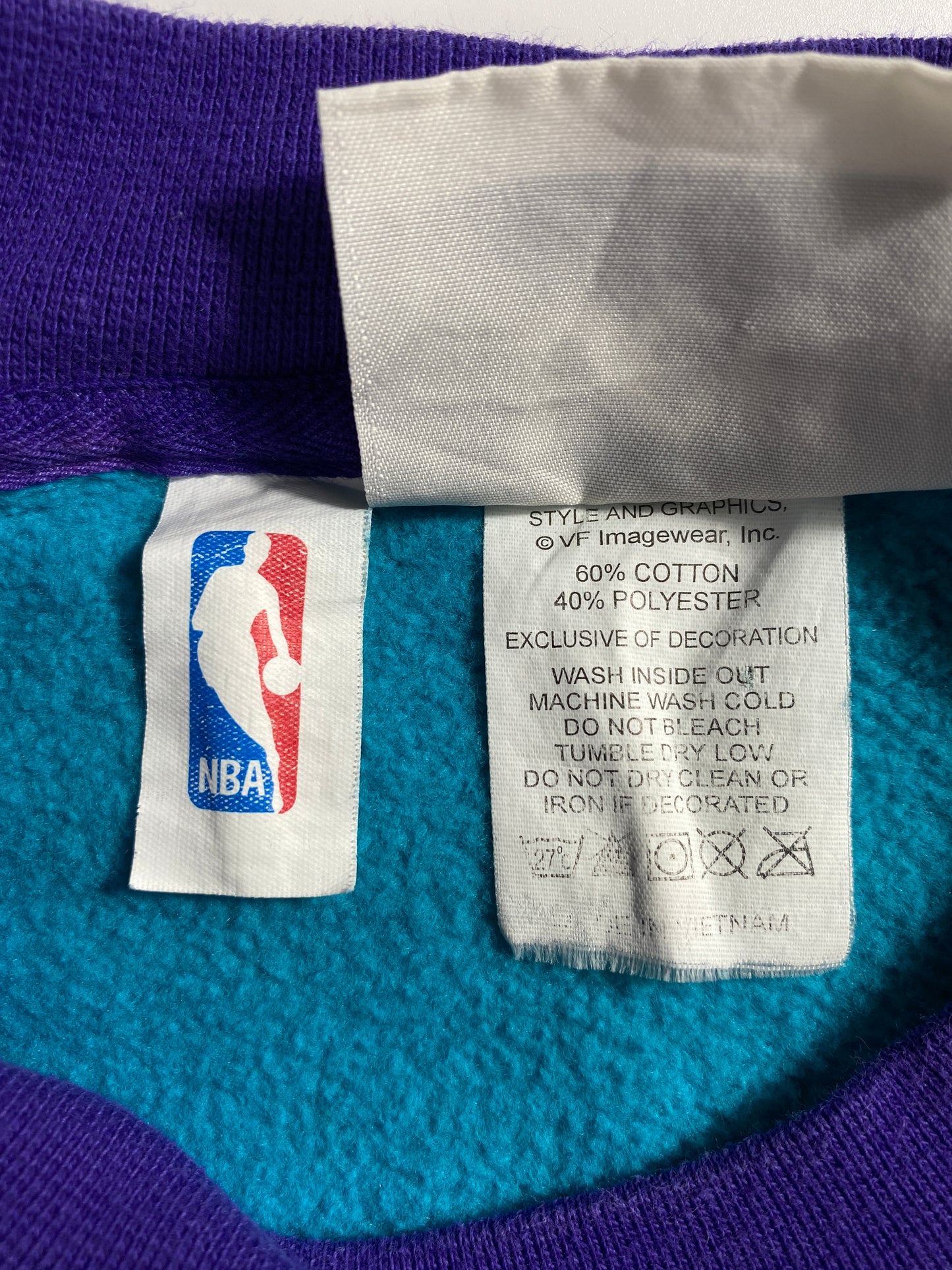 90’s NEW ORLEANS HORNETS Size XL Vintage NBA Sweat-Shirt/ A5639