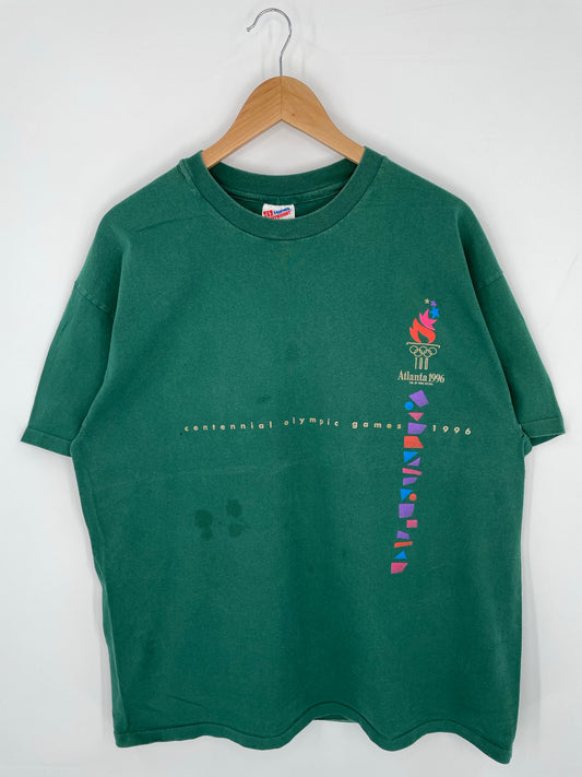 90's ATLANTA OLYMPIC Made in USA Size XL Vintage T-shirt / K9322