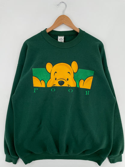 90's DISNEY WINNIE THE POOH Made in USA Size XXL Vintage Sweat-shirt / E1075