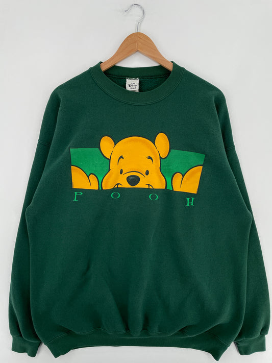 90's DISNEY WINNIE THE POOH Made in USA Size XXL Vintage Sweat-shirt / E1075