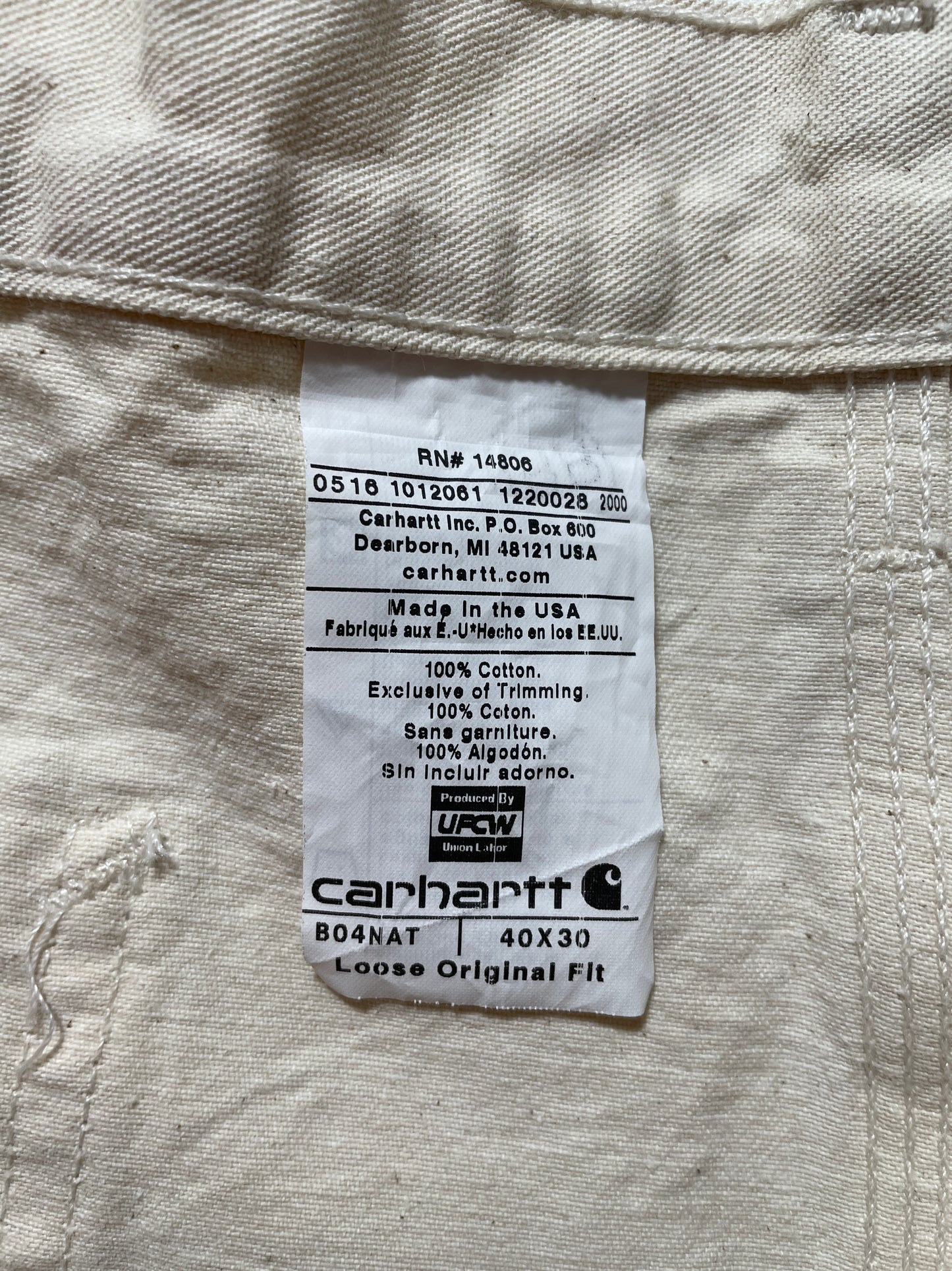 Vintage CARHARTT Double Knee Made in USA Size W40xL30 Pant / E822