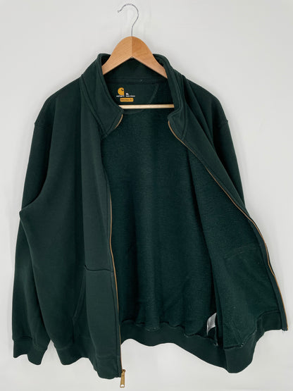 Vintage CARHARTT Size XL Zip-up Sweat-Shirt / K9434
