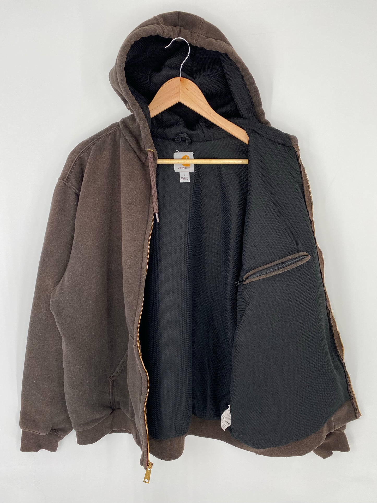 Vintage CARHARTT Size L Zip-up Hoodie Sweat-Shirt / K8493