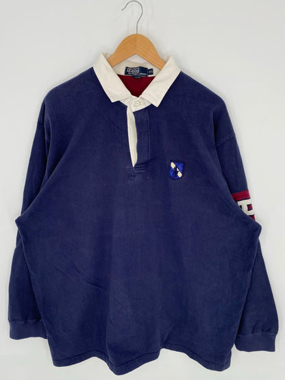 90's POLO RALPH LAUREN Size XXL Vintage Rugby-Shirt / K8613