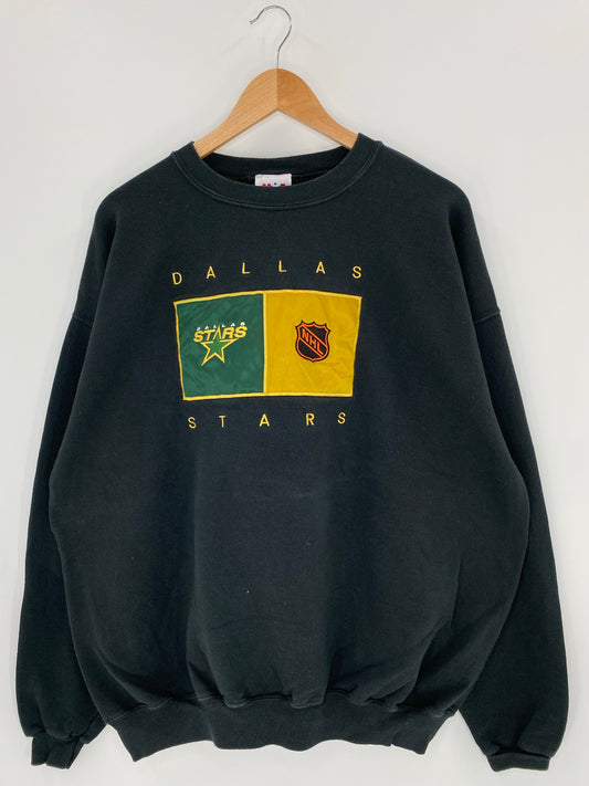 Vintage DALLAS STARS Size XXL NHL Sweat shirt / k6199