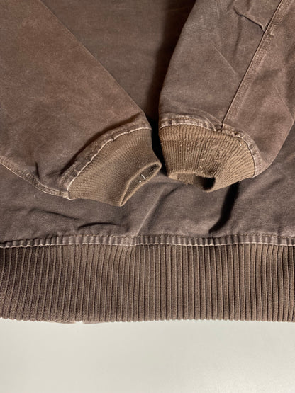Vintage CARHARTT Size L Zip-up Sweat-shirt Jacket / K8111