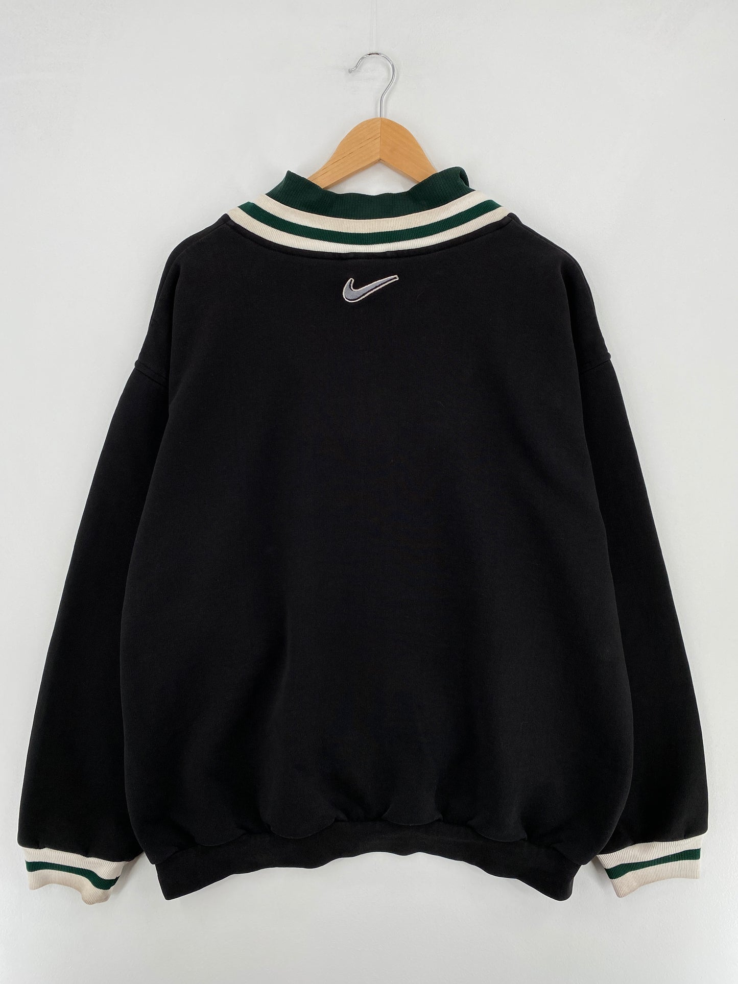 90’s NIKE Size XL Vintage Half Zip Sweat-Shirt / E1049