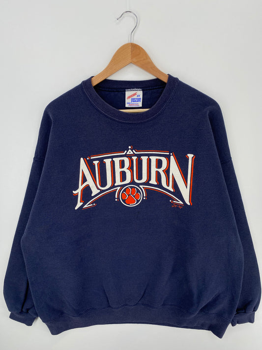 90’s AUBURN TIGERS Made in USA Size XXL Vintage College Sweat-shirt / A357
