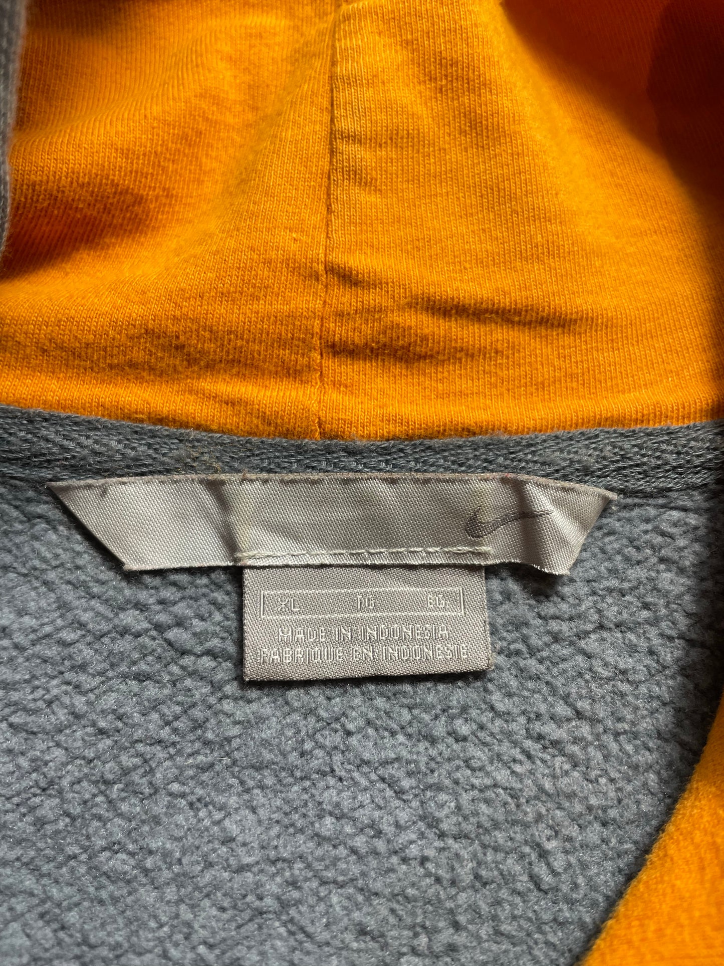 00’ NIKE MINI SWOOSH Size XL Vintage Hoodie Sweat-shirt / K8998