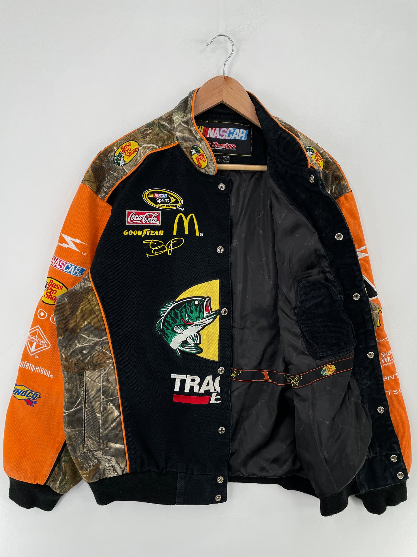 Vintage NASCAR x BASS PRO SHOP Size L Vintage Jacket / E3954J