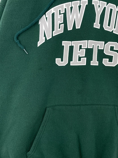Vintage NEW YORK JETS Size L NFL Hoodie Sweat-Shirt / A9618