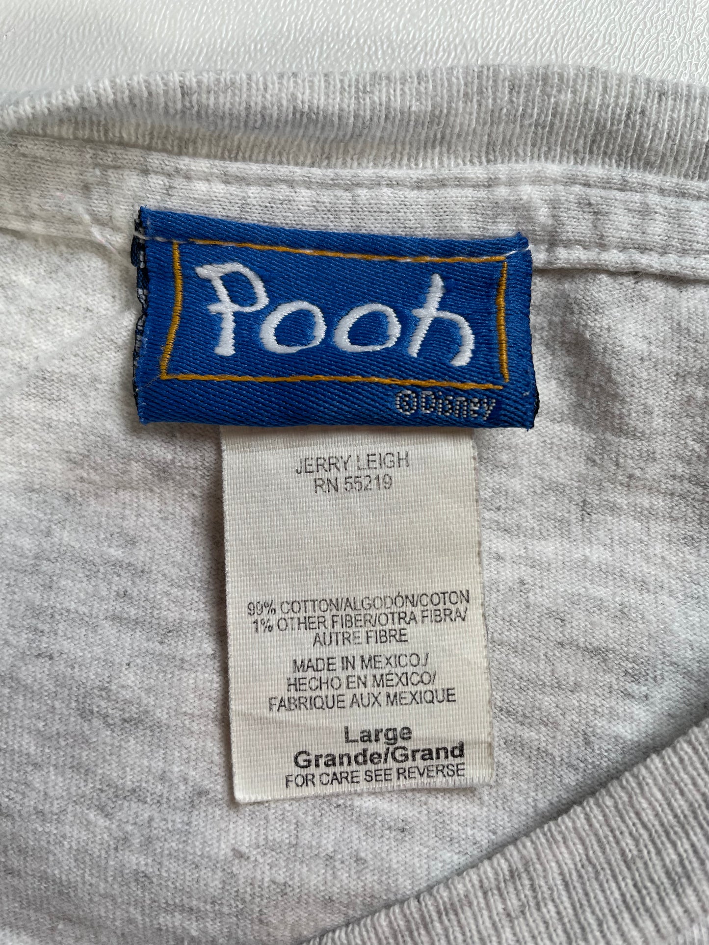 00' DISNEY POOH TIGGER Size L Vintage T-Shirt / A2157