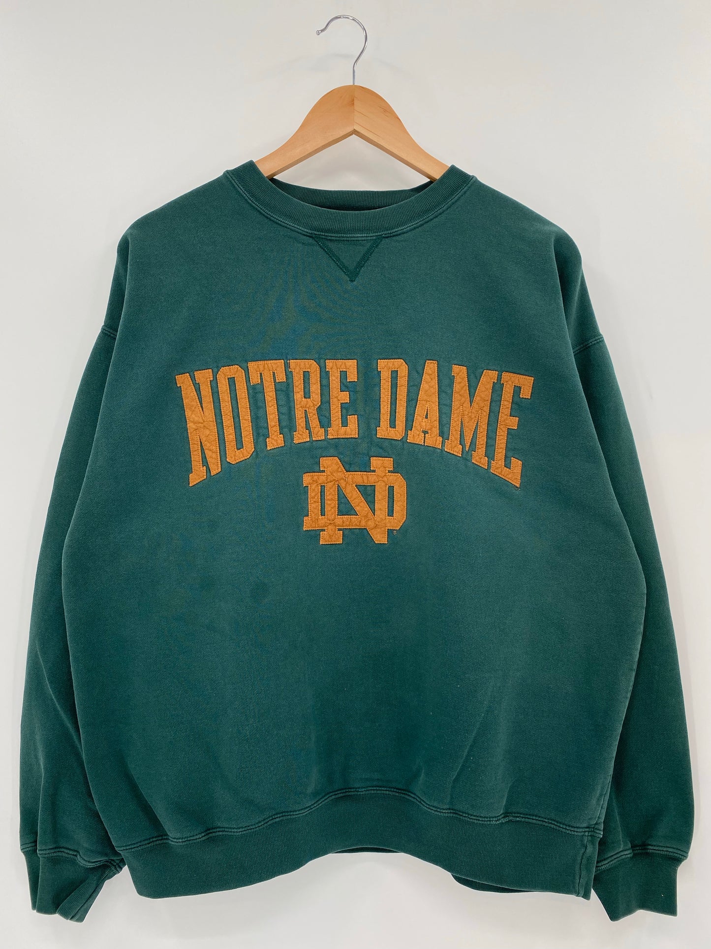 90's NOTRE DAME Size M Vintage Sweat shirt / K6395