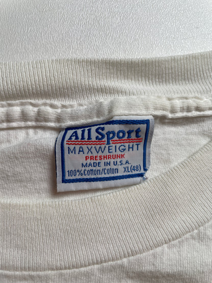 1998 NEW YORK JETS Made in USA Size XL Vintage NFL Long Sleeve T-Shirt / A3844