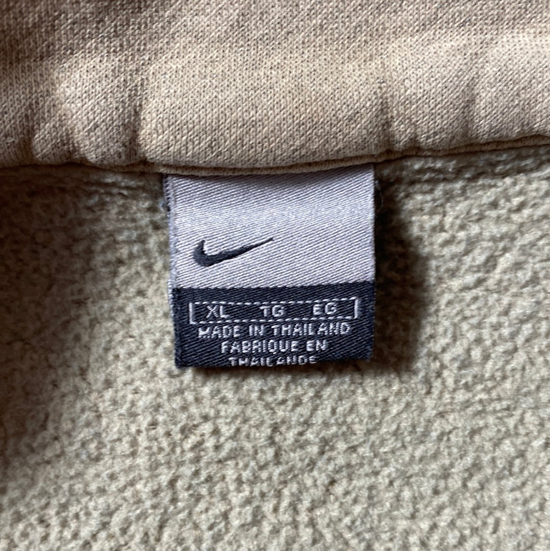 00' NIKE Size XL Vintage Half Zip Sweat-shirt / E407