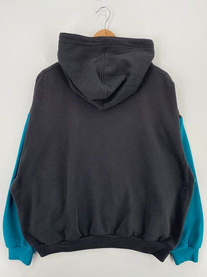 90's NIKE SILVER TAG Size Approx.L Vintage Zip-Up Hoodie Sweat-shirt / A5987