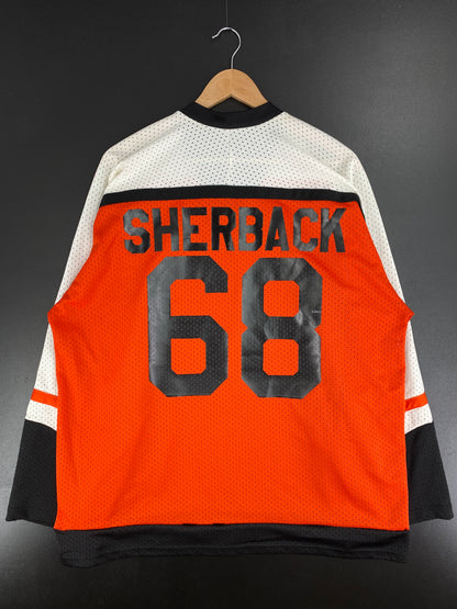 .Vintage PHILADELPHIA FLYERS NIKITA SCHERBAK Size Approx.XL NHL Hockey Game Shirt / A5384