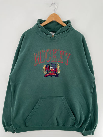 00' DISNEY MICKEY Made in USA Size XXL Vintage Sweat-shirt / E3416S