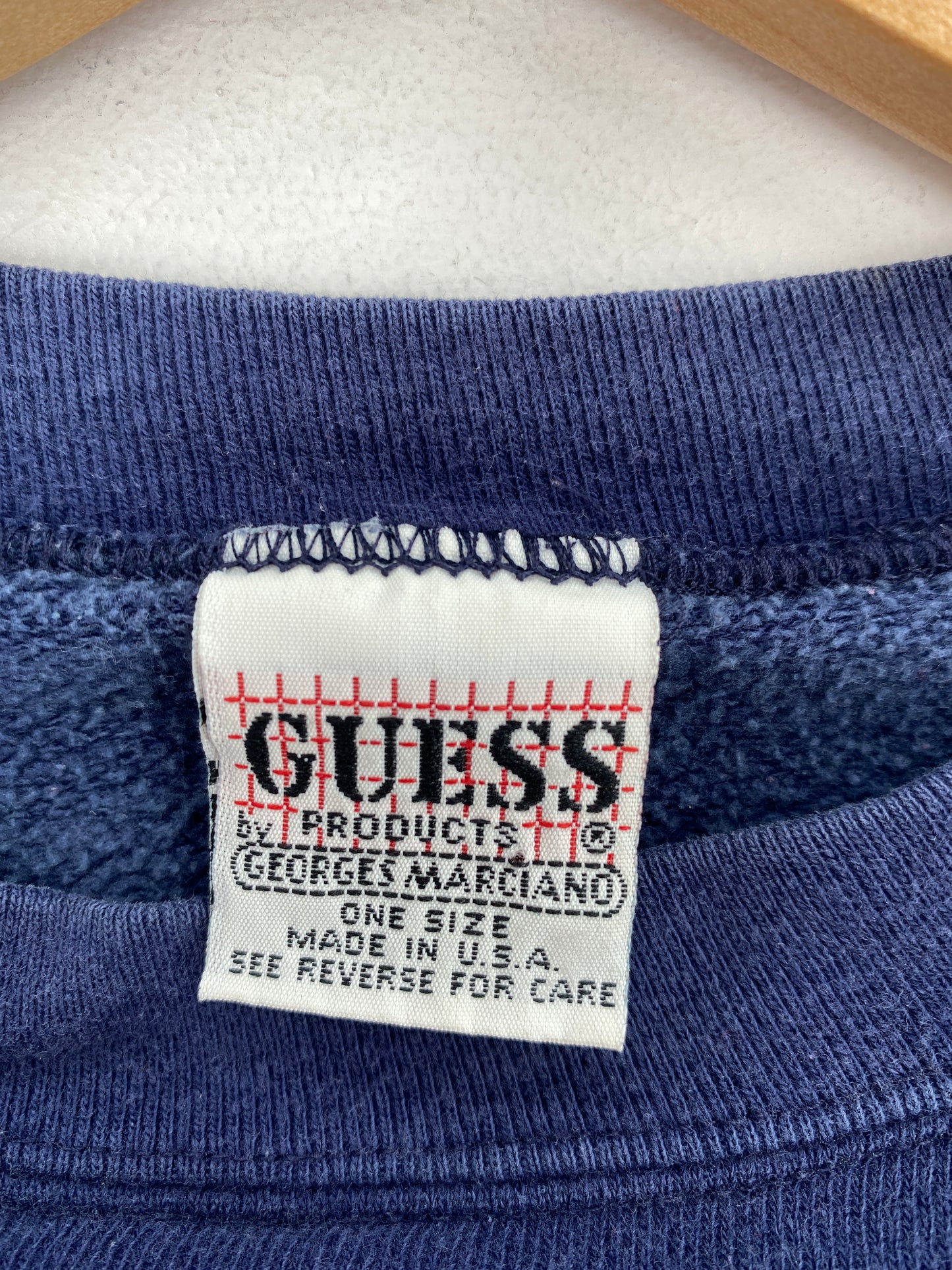 90’s GUESS Made in USA Approx. Size L Vintage Sweat-shirt / A5857