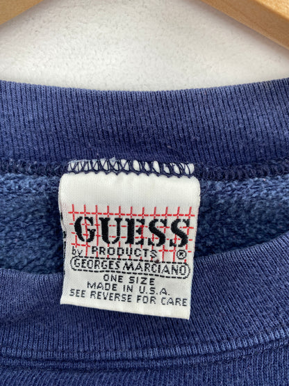 90’s GUESS Made in USA Approx. Size L Vintage Sweat-shirt / A5857