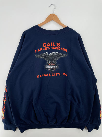 2004 HARLEY DAVIDSON KANSAS CITY Size XXXL Vintage Sweat-Shirt / A8566
