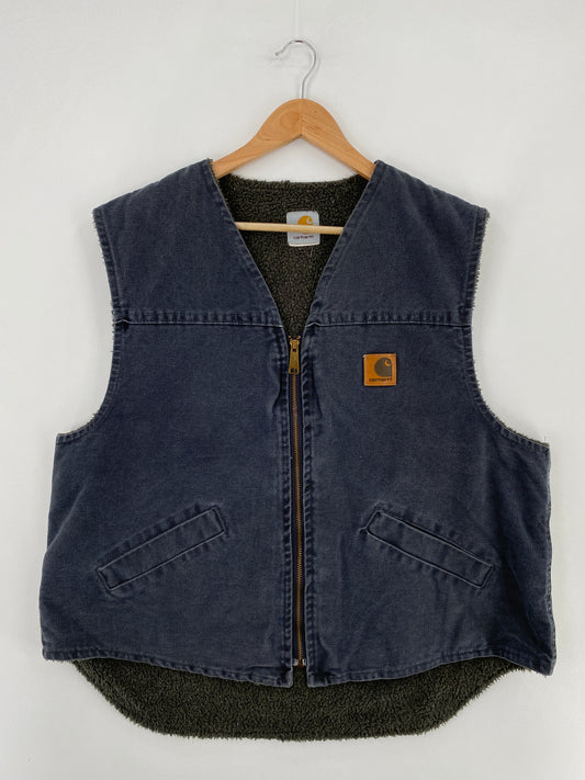 Vintage CARHARTT Size No Tag (Approx.L) Vest / E2234J