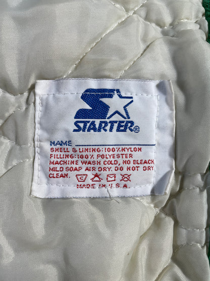 90's STARTER x BOSTON CELTICS Made in USA Size XL Vintage NBA Nylon Padded Jacket / E863