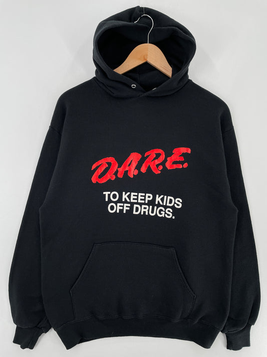 80’s DARE Made in USA Size XL Vintage Hoodie Sweat-Shirt / E4999S
