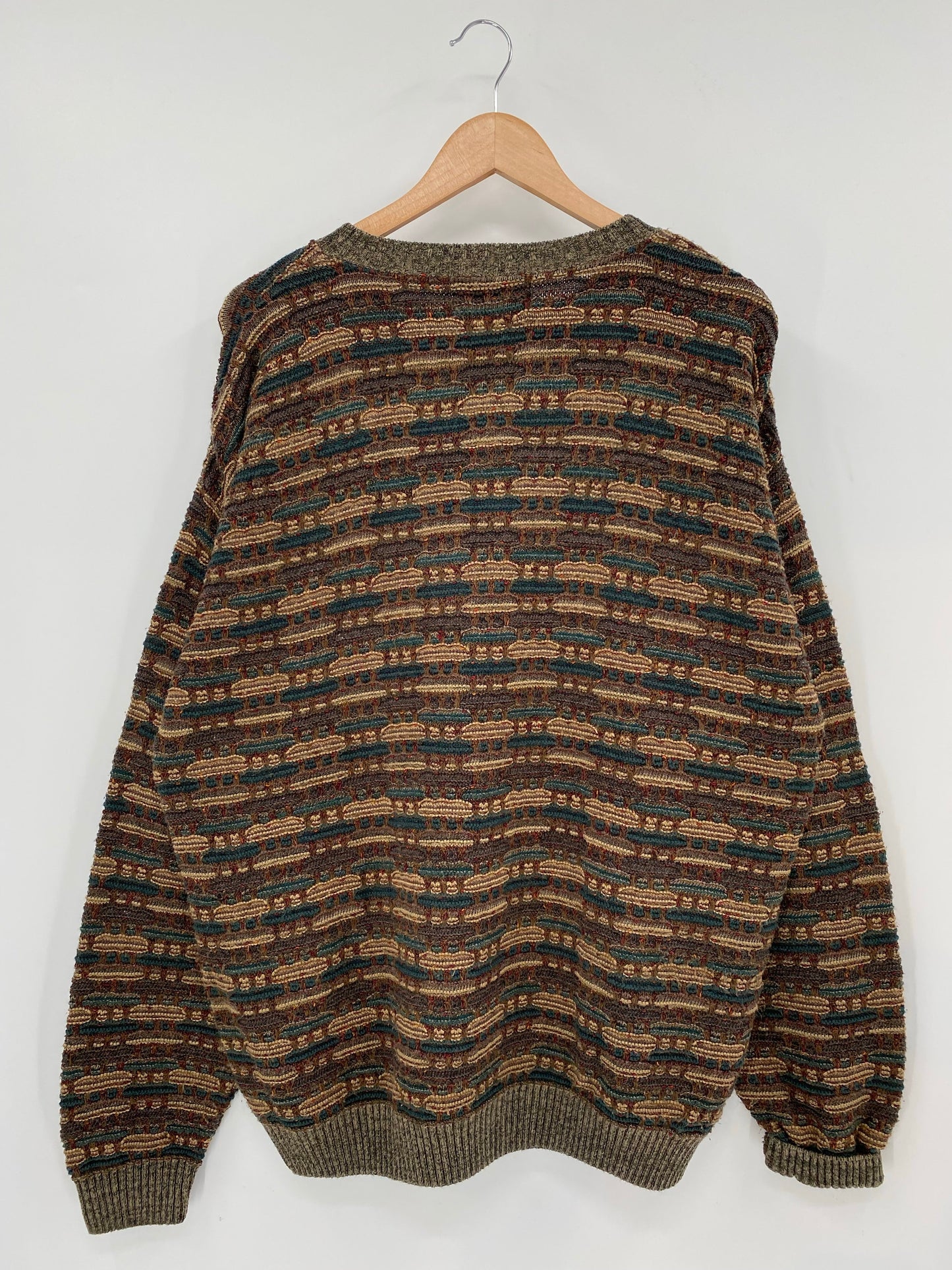 Vintage 3D COOGI-Style Made in USA Size XXL Knit Sweater / A7396