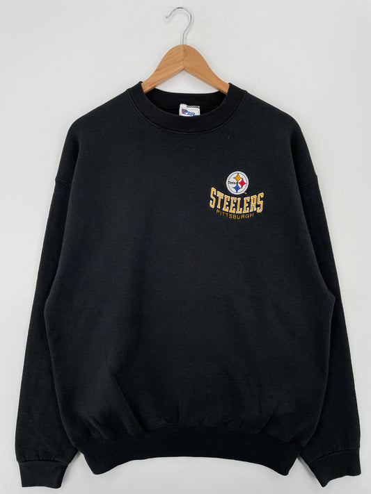 90's PITTSBURGH STEELERS Made in USA Size XL Vintage NFL Sweat-Shirt / A8057