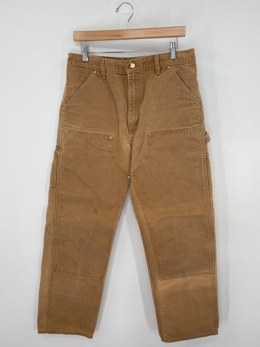 90’s CARHARTT Size W30xL31 Vintage Double Knee Duck Pants / K9985