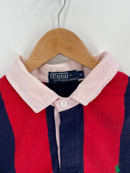 90’s POLO RALPH LAUREN Size XL Vintage Rugby-Shirt / A6201