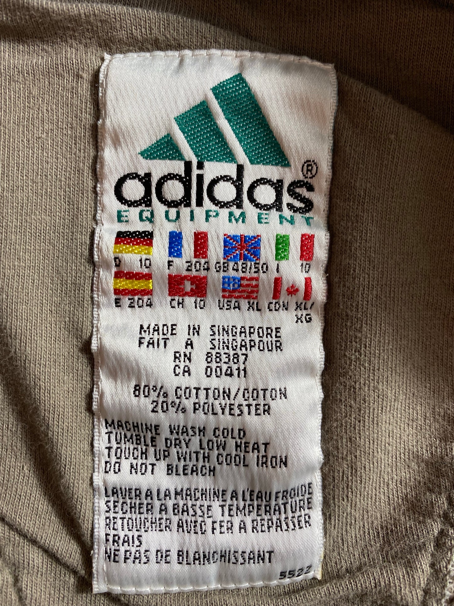 90's ADIDAS EQUIPMENT Size XL Vintage Sweat - Shirts / K5123