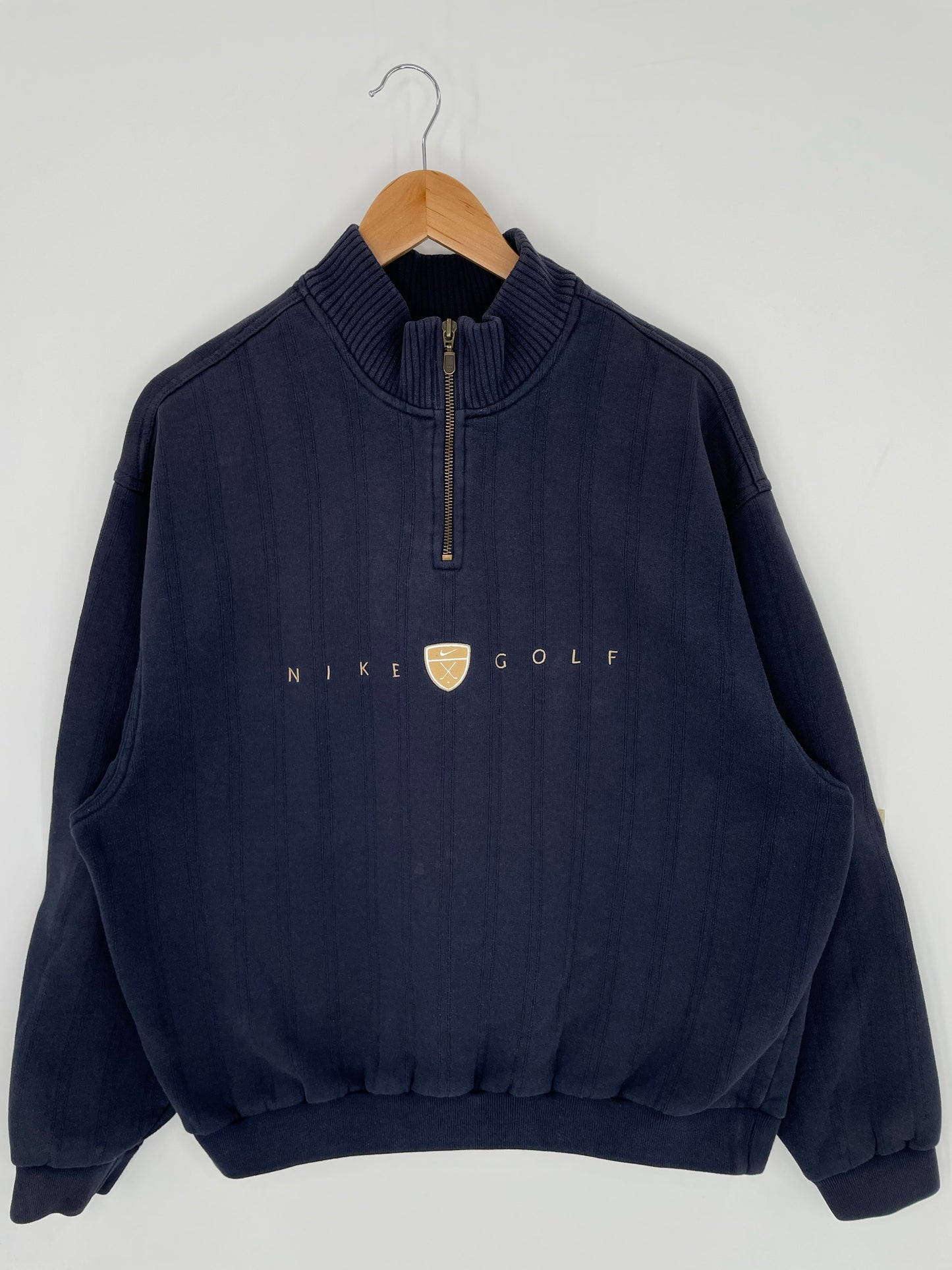 00' NIKE GOLF Size L Vintage Half Zip-up Sweat-shirt / K9581