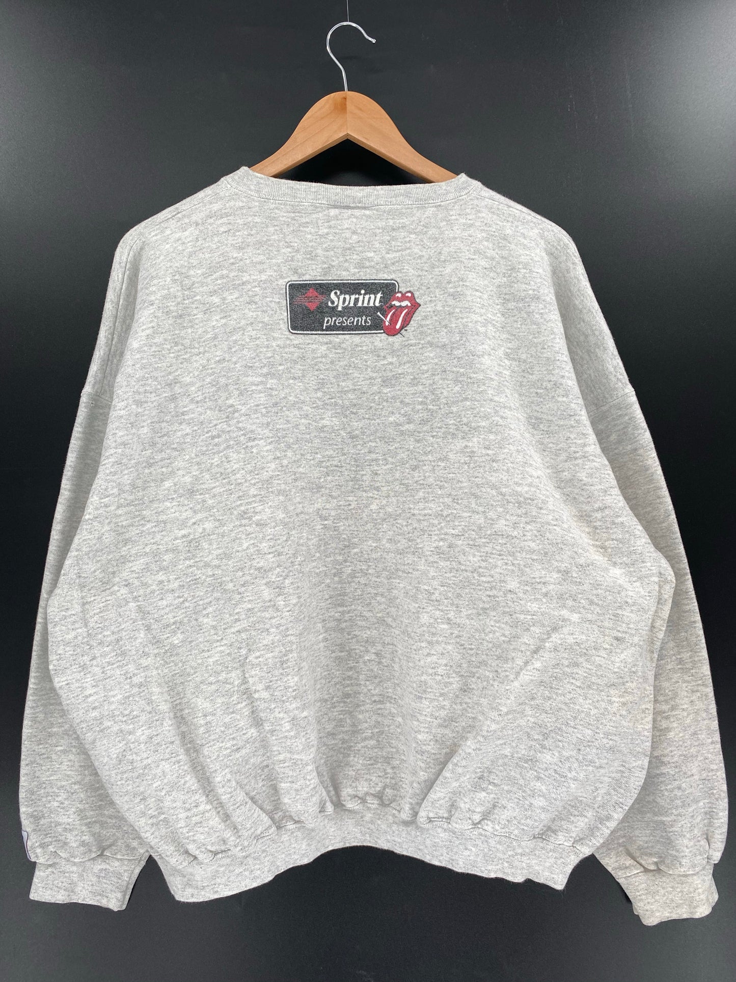 1998' ROLLING STONES WORLD TOUR Made in USA Size XL Vintage Sweat-Shirt / k5585