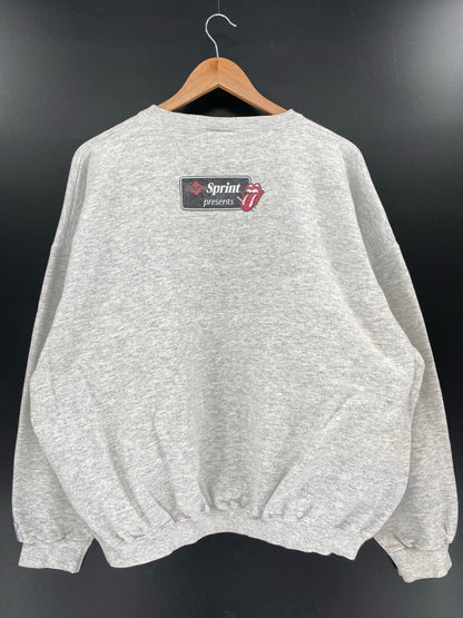 1998' ROLLING STONES WORLD TOUR Made in USA Size XL Vintage Sweat-Shirt / k5585