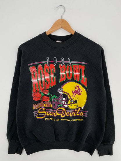 1997 ROSE BOWL ARIZONA SUN DEVILS Size M Vintage College Sweat-Shirt / A5436