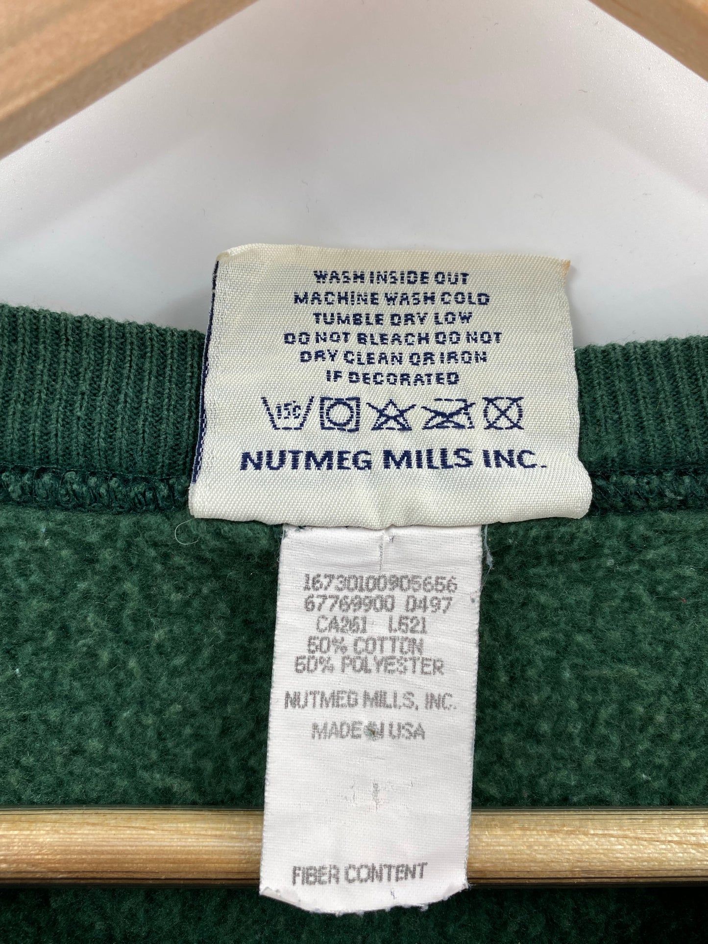 1997 GREEN BAY PACKERS Made in USA Size XL Vintage NFL Sweat-Shirt / K5493