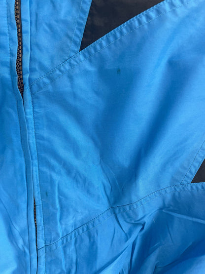 90's CAROLINA PANTHERS Size L Vintage NFL Zip-up Nylon Jacket / A8847