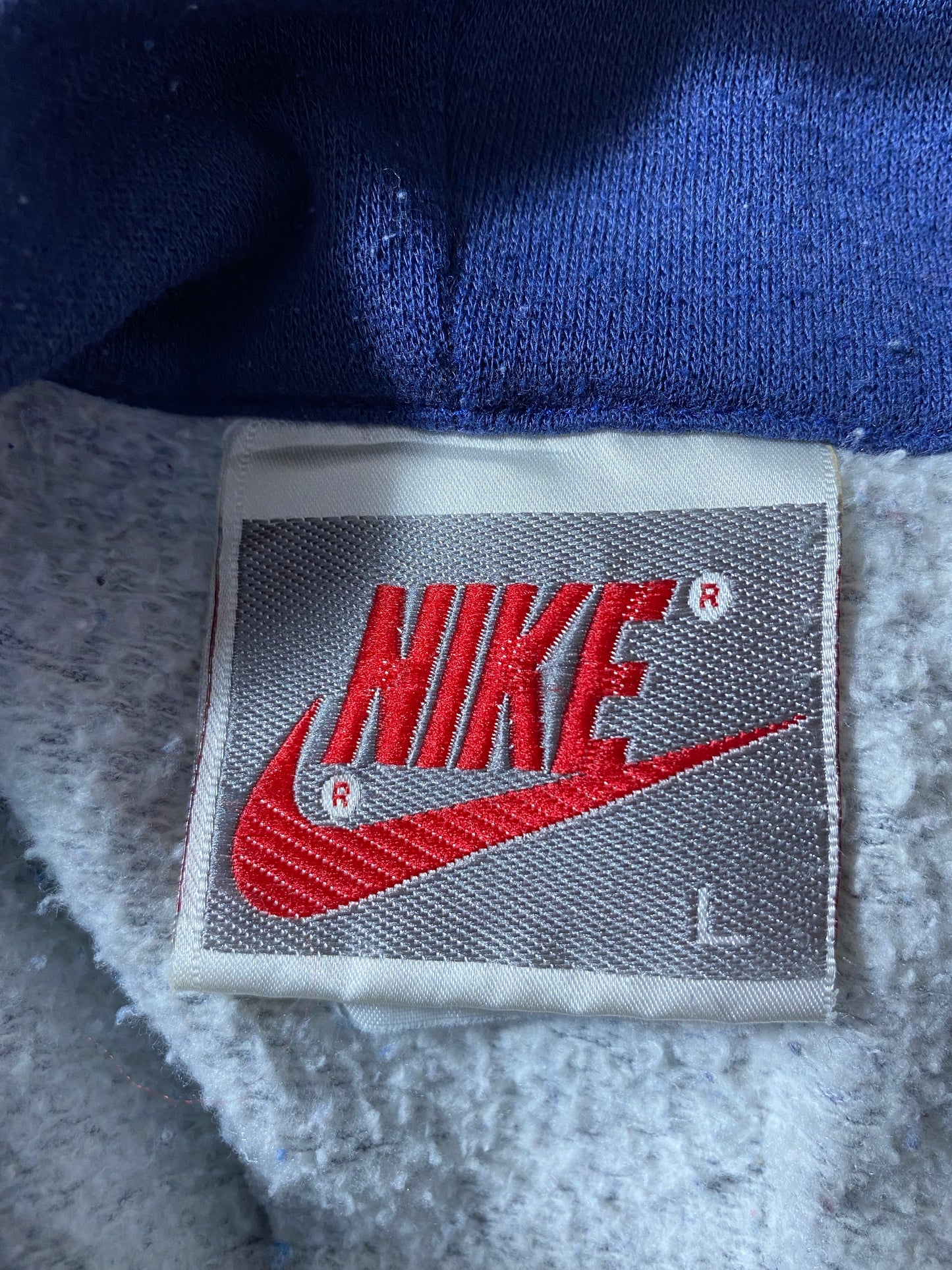 90’s Silver tag NIKE Size L Vintage Zip-up Sweat-Shirt / K4924