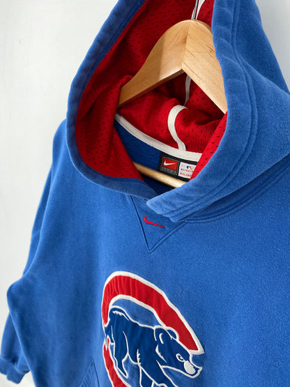00' NIKE CHICAGO CUBS Size XL Vintage MLB Hoodie Sweat-Shirts/ K9825