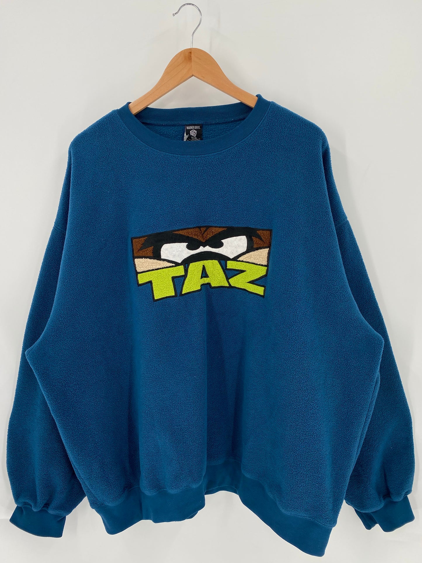 1997 LOONEY TUNES TAZ Size XXL Vintage Fleece Sweat-Shirt / K6130